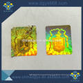 Custom 3d micro text laser anti-counterfeiting hologram security label sticker